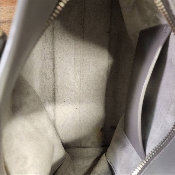 Yves Saint Laurent Gray Leather Handbag - Picture 6 of 10